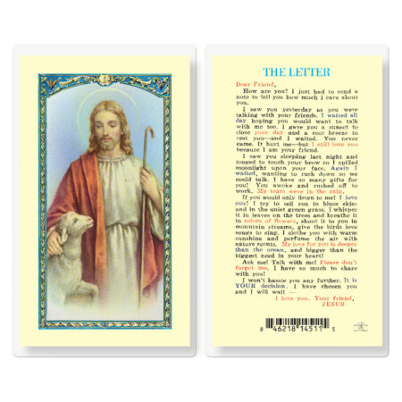 Letter From Jesus Laminated Holy Card - 25 Pack