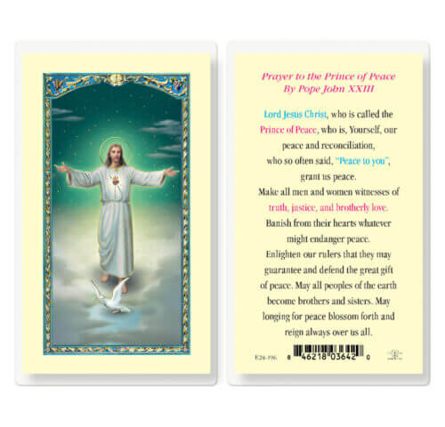 Prince of Peace Laminated Holy Card - 25 Pack