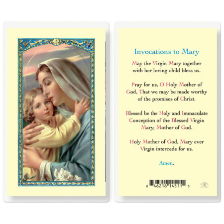 Invocation Prayer Laminated Holy Card - 25 Pack