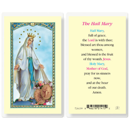 Hail Mary Laminated Holy Card - 25 Pack