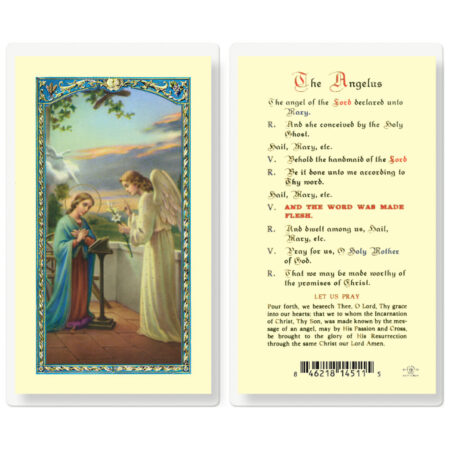 Angelus Prayer Laminated Holy Card - 25 Pack