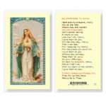 Offering to Mary Laminated Holy Card - 25 Pack