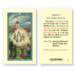 Our Lady of Knock Laminated Holy Card - 25 Pack