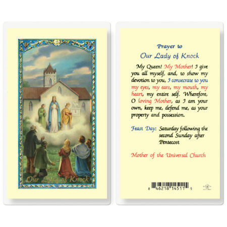 Our Lady of Knock Laminated Holy Card - 25 Pack