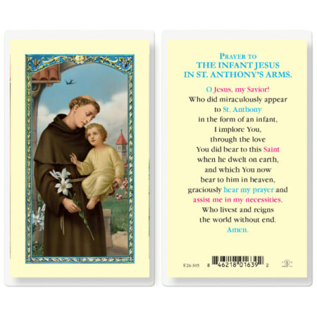 Infant Jesus Laminated Holy Card - 25 Pack