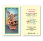 Saint Michael Laminated Holy Card - 25 Pack