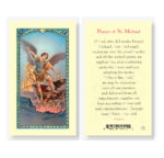Saint Michael Laminated Holy Card - 25 Pack