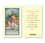Now I Lay Me Down to Sleep Laminated Holy Card - 25 Pack