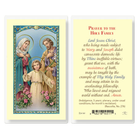 Holy Family Laminated Holy Card - 25 Pack