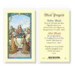 Meals Prayers Laminated Holy Card - 25 Pack