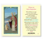 Saint Augustine Laminated Holy Card - 25 Pack