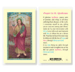 Saint Apollonia Laminated Holy Card - 25 Pack