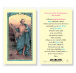 Saint Bartholomew Laminated Holy Card - 25 Pack