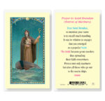 Saint Brendan Laminated Holy Card - 25 Pack