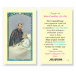 Saint Camillus Laminated Holy Card - 25 Pack