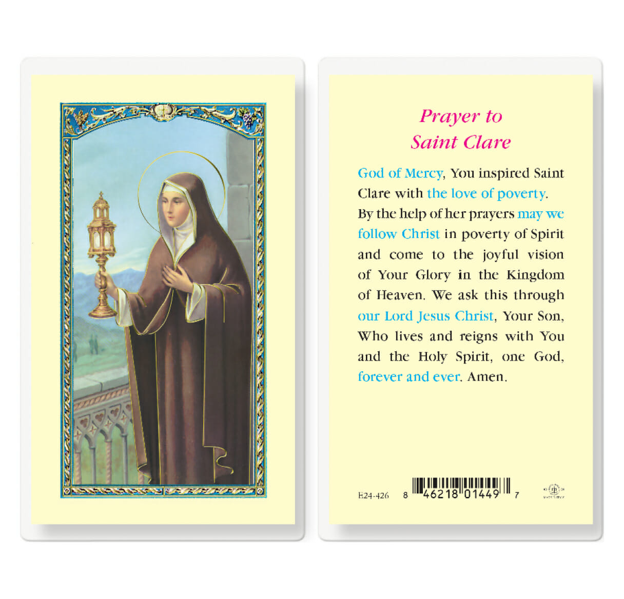 I Said a Prayer for You Today Laminated Holy Card - 25 Pack - Buy ...