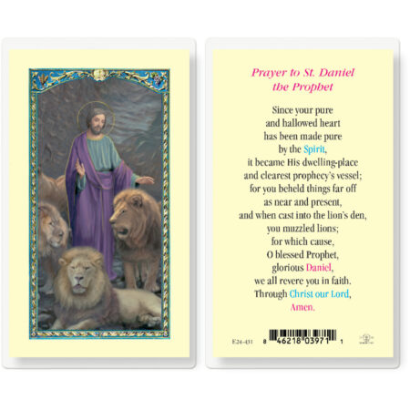 Saint Daniel Laminated Holy Card - 25 Pack