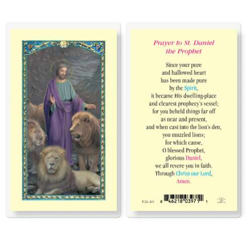 Saint Daniel Laminated Holy Card - 25 Pack