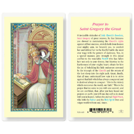 Saint Gregory the Great Laminated Holy Card - 25 Pack