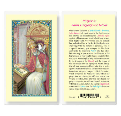 Saint Gregory the Great Laminated Holy Card - 25 Pack