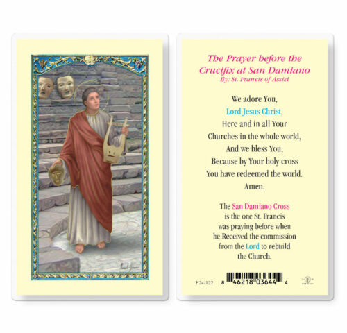 Saint Genesius Laminated Holy Card - 25 Pack