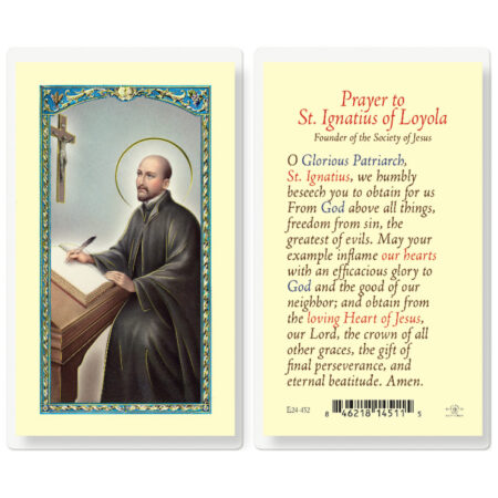 Saint Ignatius of Loyola Laminated Holy Card - 25 Pack