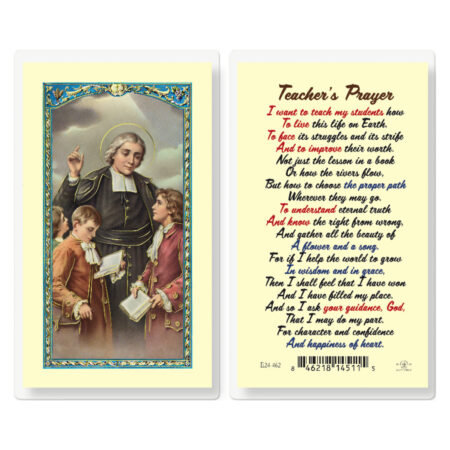 Teacher's Prayer Laminated Holy Card - 25 Pack