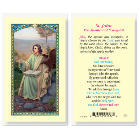 Saint John the Evangelist Laminated Holy Card - 25 Pack