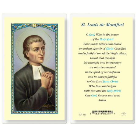 Saint Louis De Montfort Laminated Holy Card - 25 Pack