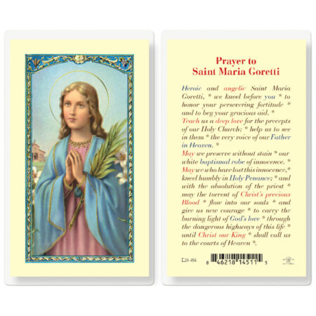 Saint Maria Goretti Laminated Holy Card - 25 Pack