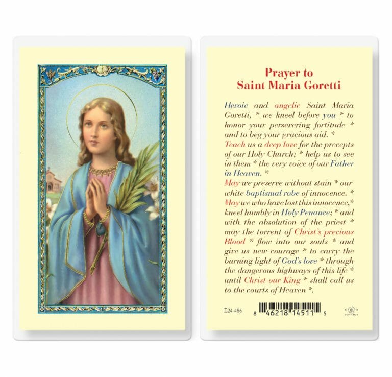 Saint Maria Goretti Laminated Holy Card - 25 Pack - Buy Religious ...