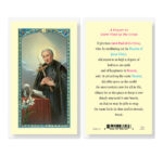Saint Paul of the Cross Laminated Holy Card - 25 Pack