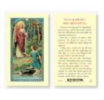 Saint Raphael Laminated Holy Card - 25 Pack