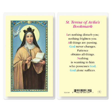 Saint Teresa of Avila Laminated Holy Card - 25 Pack