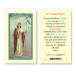 Saint Ursula Laminated Holy Card - 25 Pack