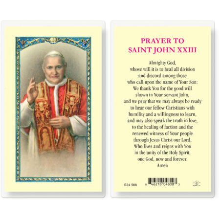 Saint John XXIII Laminated Holy Card - 25 Pack