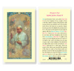 Saint John Paul II Laminated Holy Card - 25 Pack