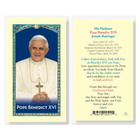 Pope Benedict XVI Laminated Holy Card - 25 Pack