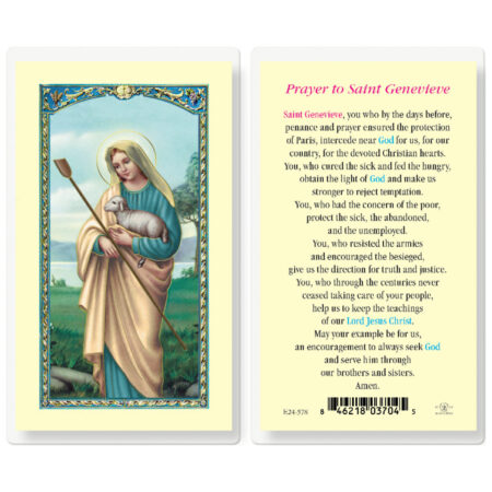 Saint Genevieve Laminated Holy Card - 25 Pack