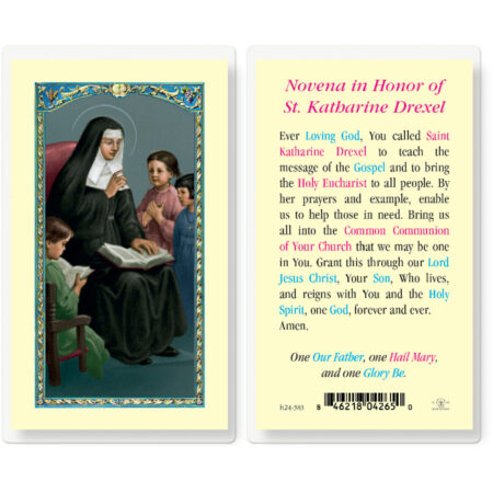 Saint Katharine Drexel Laminated Holy Card - 25 Pack