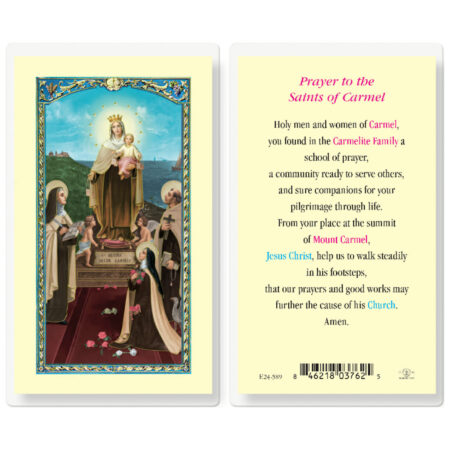 Saints of Carmel Laminated Holy Card - 25 Pack