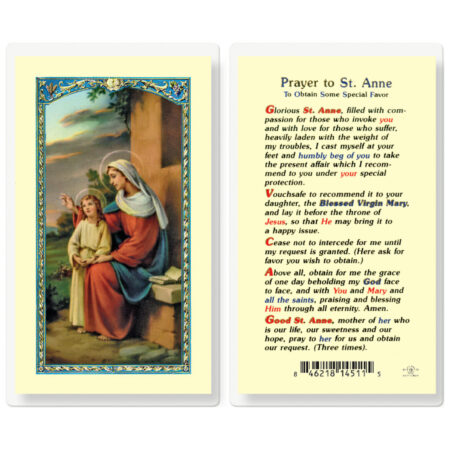 Saint Anne Prayer to Obtain Favors - 25 Pack