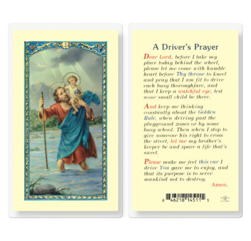 Saint Christopher Drivers Prayer - 25 Pack