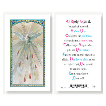 Holy Spirit Confirmation Laminated Holy Card - 25 Pack