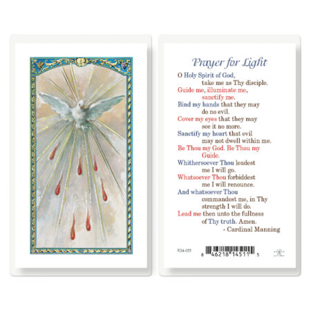 Prayer For Light Laminated Holy Card - 25 Pack