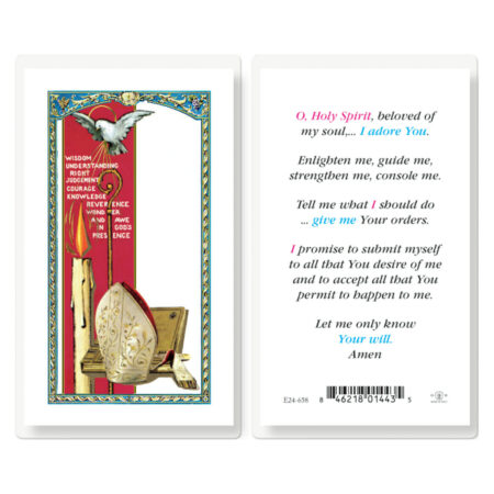 Confirmation-of Holy Spirit Laminated Holy Card - 25 Pack