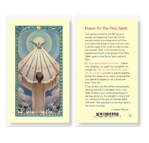 Confirmation Holy Spirit Laminated Holy Card - 25 Pack