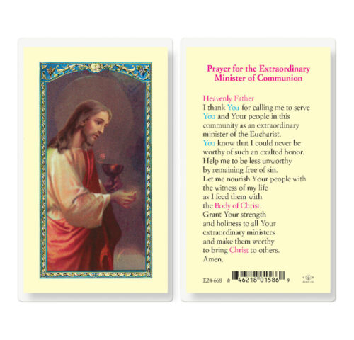 Minister Prayer Laminated Holy Card - 25 Pack