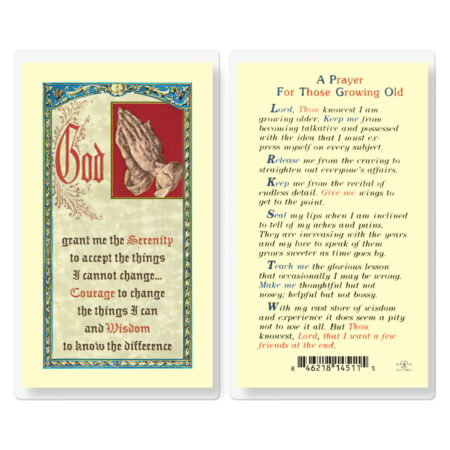 Those Growing Old Laminated Holy Card - 25 Pack