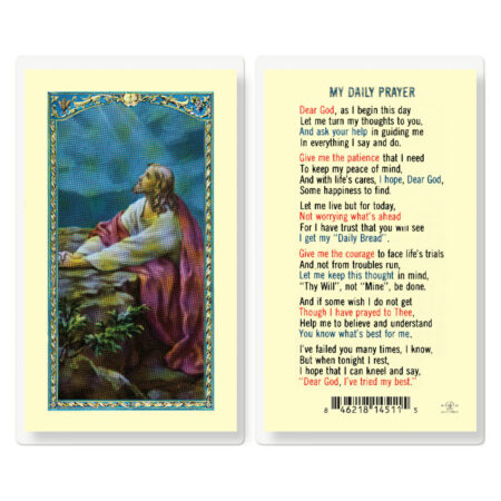 My Daily Prayer Laminated Holy Card - 25 Pack